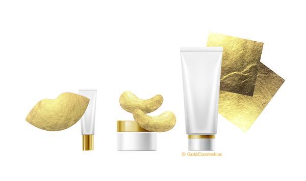 Hautpflegeprodukte mit Blattgold Masken von GoldCosmetica